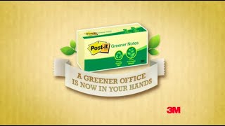 3M Greener Office Inspirations Post-It Notes TVC