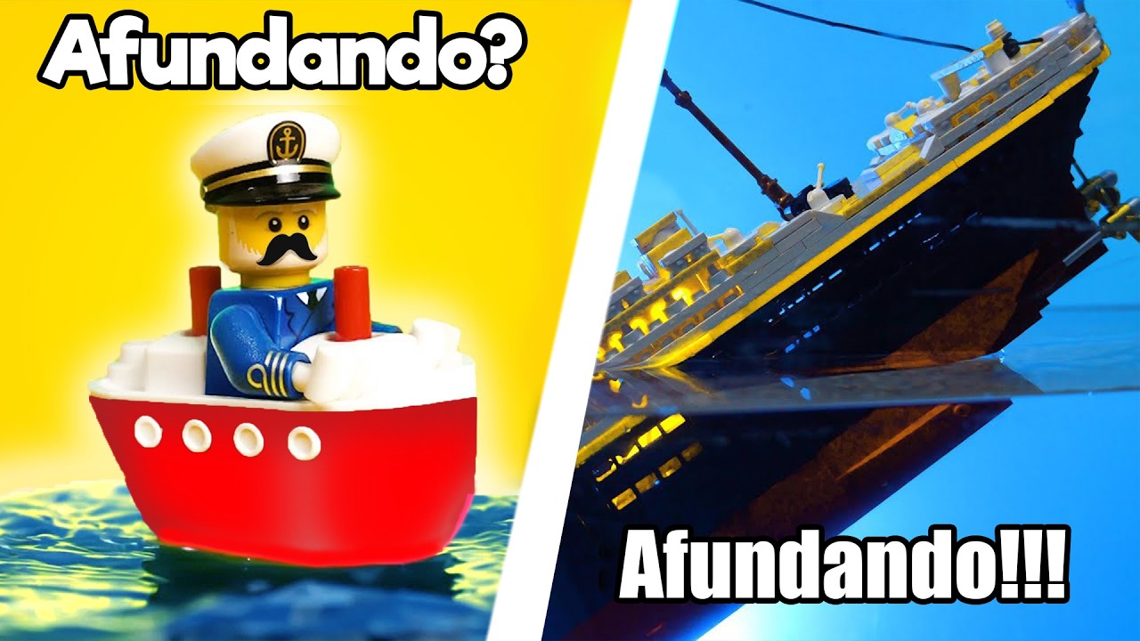 Vou afundar EMBARCAÇÕES LEGO!