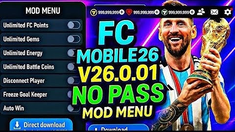 FC Mobile 26 MOD MENU v26.0.01 Gameplay | FC MOBILE Mega Mod Menu - (Unlimited Money & Fc Points)