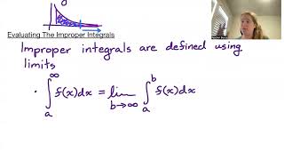 Calculus 2, Section 6.8, part 2: Improper Integrals with Infinite Bounds