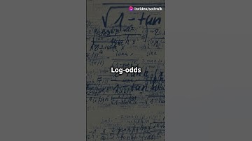 Log-Odds and Probability in Logistic Regression #maths #facts #fun #trending #shorts #funny #data