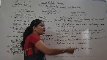 Class 5 Social Studies (Ch-7 Handling pollution and disasters Part -6)