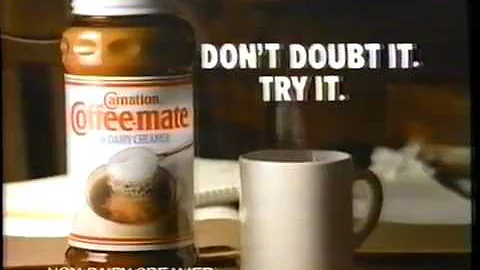 1989 Coffeemate Creamer TV Commercial