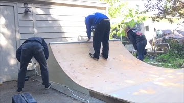 Building a Mini Ramp (time lapse)
