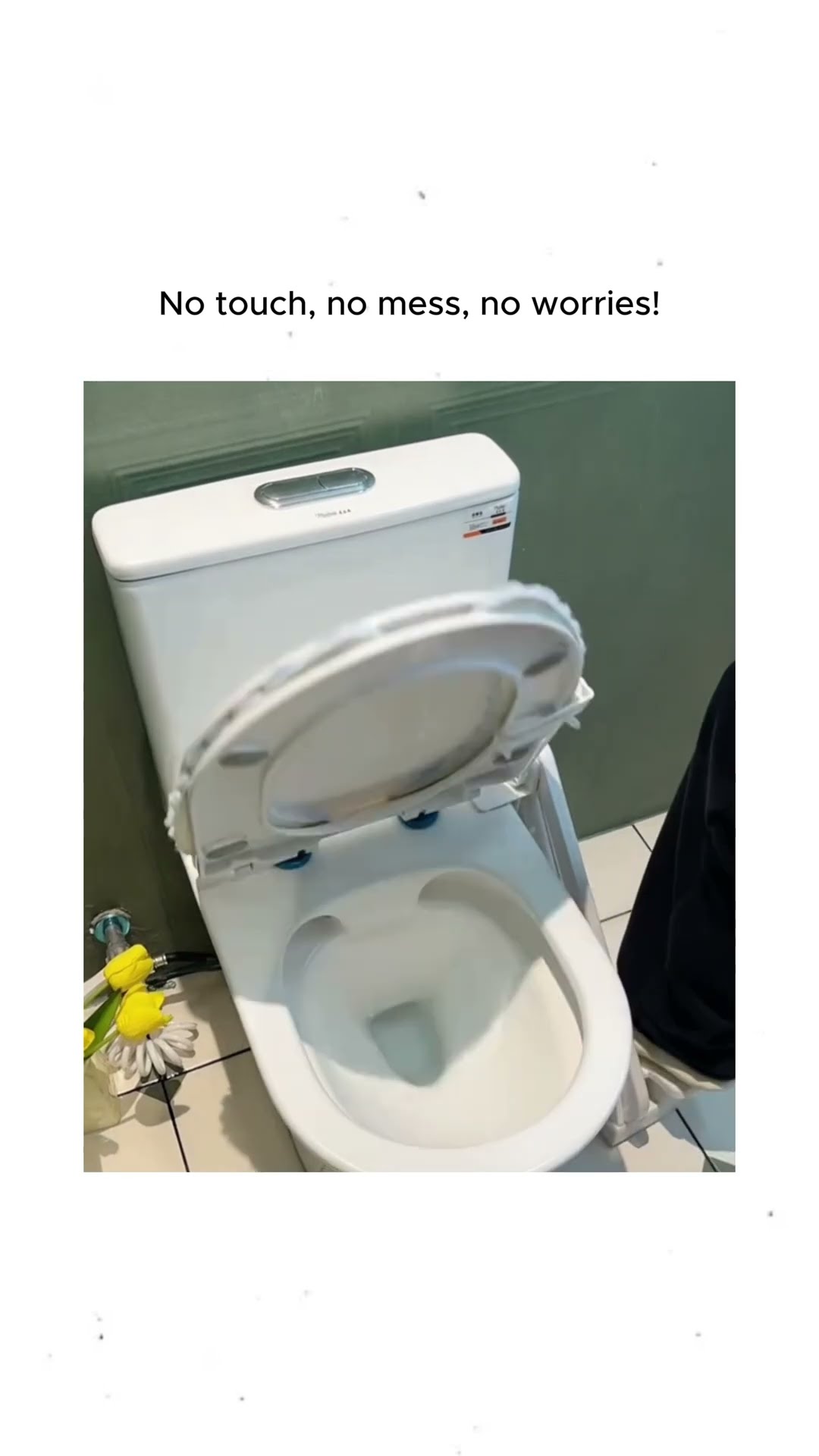Product Link in Bio ( # 2034  ) @MaviGadgets  ▶️Touchless Toilet Lid Lifter Pedal