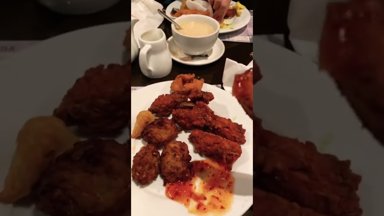 Chicken wings at buffet