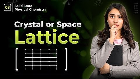 Crystal lattice or space lattice | crystal lattice | space lattice |