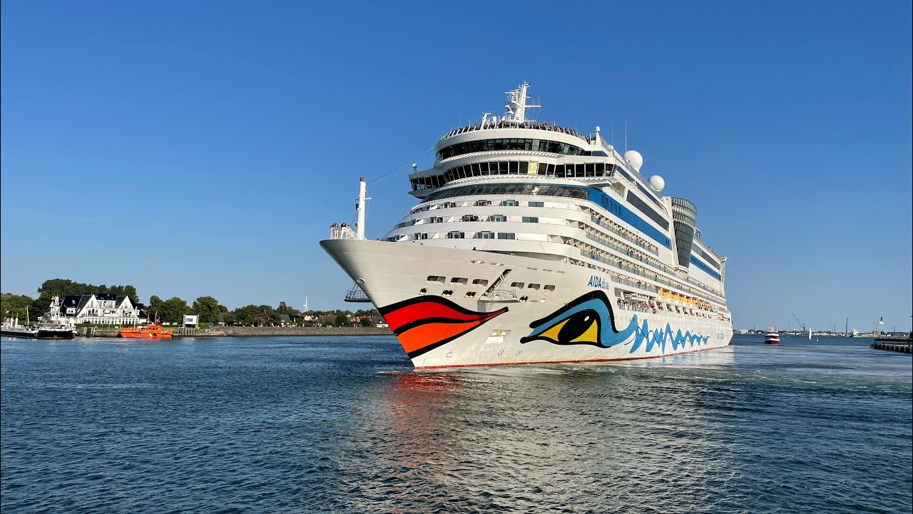 AIDAdiva Sailaway Warnemünde 29.06.2024 AIDA DIVA