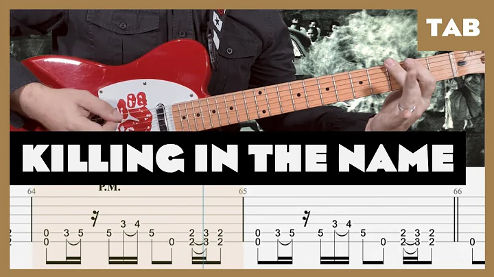 Rage Against the Machine - Killing in the Name - Guitar Tab | Drop D | Lesson | Cover |Tutorial
