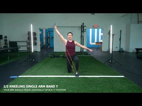 1/2 Kneeling Single Arm Band Y