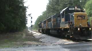 CSX 2489 backs up A008 to it's load in Peachtree City, GA