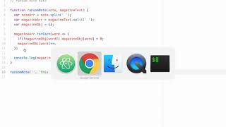 Harmless Ransom Note - Javascript