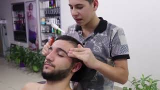 ASMR PROFESYONEL BARBER  İZLE RAHATLA HEAD FACE chest MASSAGE THERAPY #ASMR #Crack