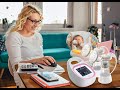 Unimom opera hospital grade double electric breast pump with rechargeable battery ally buddy