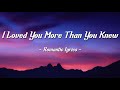 I Loved You More Than You Knew| Z Splash - Romantic Love Song (lyrics) 😘