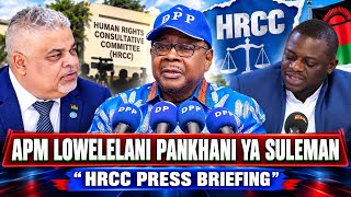 PRESS BRIEFING: HRCC GRILLS APM OVER SULEMAN QUESTIONS #breakingnews #viralreels #trending