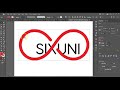 Illustrator: Part 1 integrating type with an infinity symbol