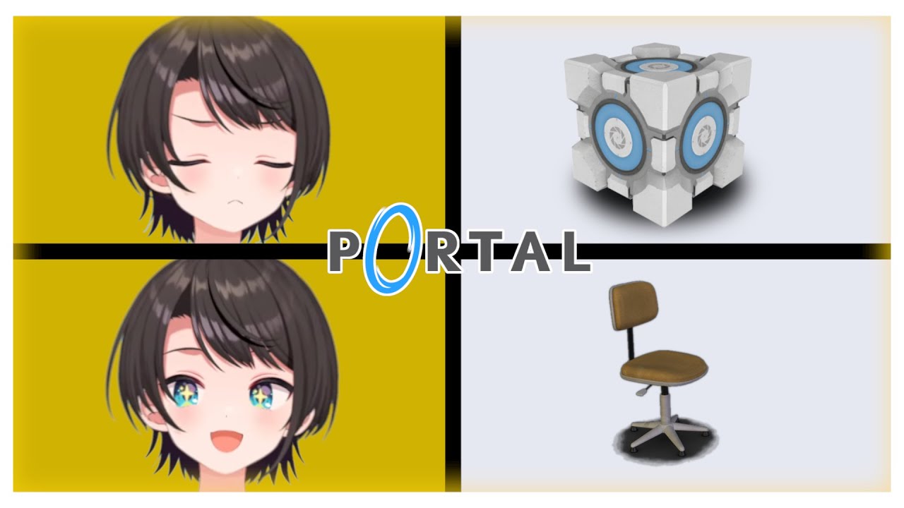 【Portal】Who needs cubes? Subaru has The Chair!【Hololive・ENG SUB】