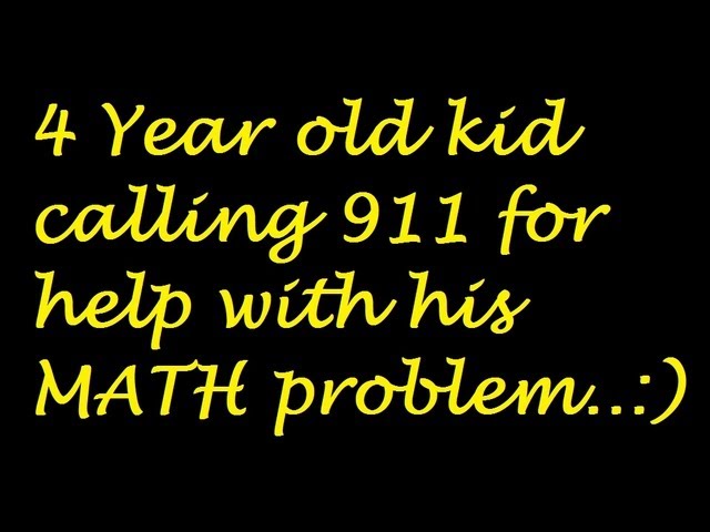 911 Call From A 4 Year Old