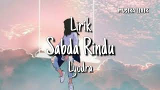 Sabda Rindu - Lyodra (Lirik)