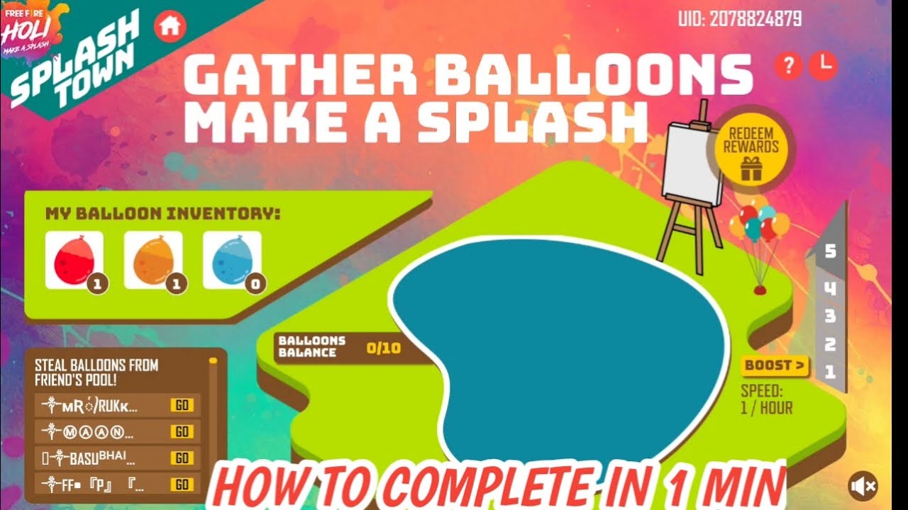 HOW TO COMPLETE GATHER BALLOONS EVENT | FF NEW EVENT | COMPLETE GATHER BALLOONS EVENT FREE EMOTE