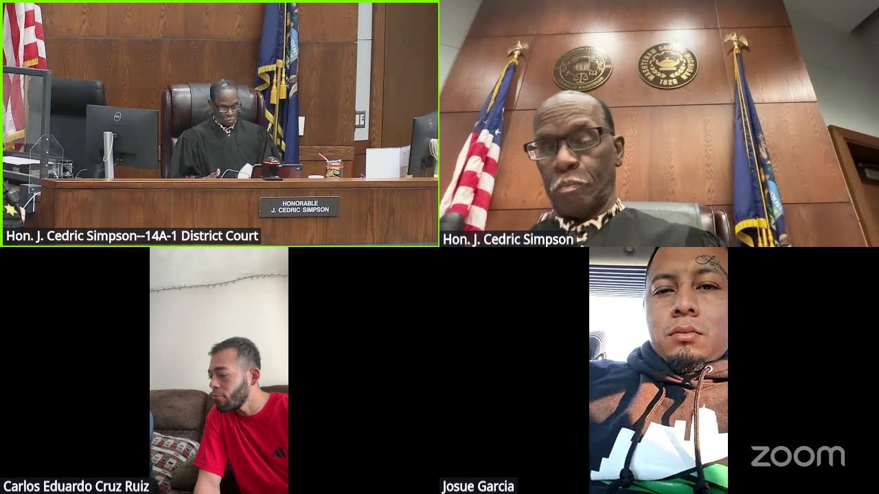 Hon. J. Cedric Simpson's PCC Docket on 01/15/2026