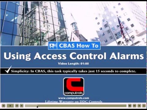 How to Use Access Control Alarms in CBAS