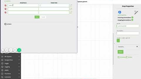 FlowWright   How to update multiple globals