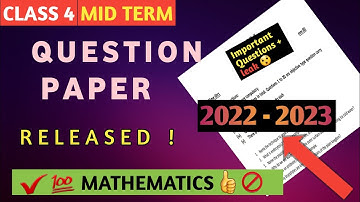 Dav class 4th question paper of math of half yearly exam | mathematics | Dav public school | 2022 |
