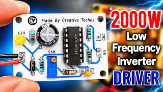 Make 2000w inverter 12v to 220v Using Low Frequency Driver