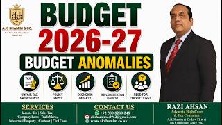 Pakistan Budget 2026-27 Anomalies | Unfair Tax Measures & Policy Flaws #BudgetAnomalies