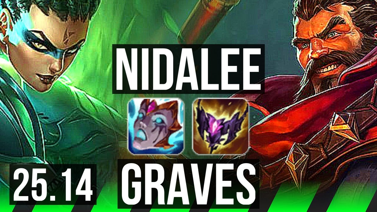 NIDALEE vs GRAVES (JGL) | 76% winrate | KR Master | 25.14