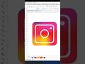 How to cerate INSTAGRAM Logo in CorelDRAW 🖥️ Bilaspur computer center #shortsfeed #shorts #logo