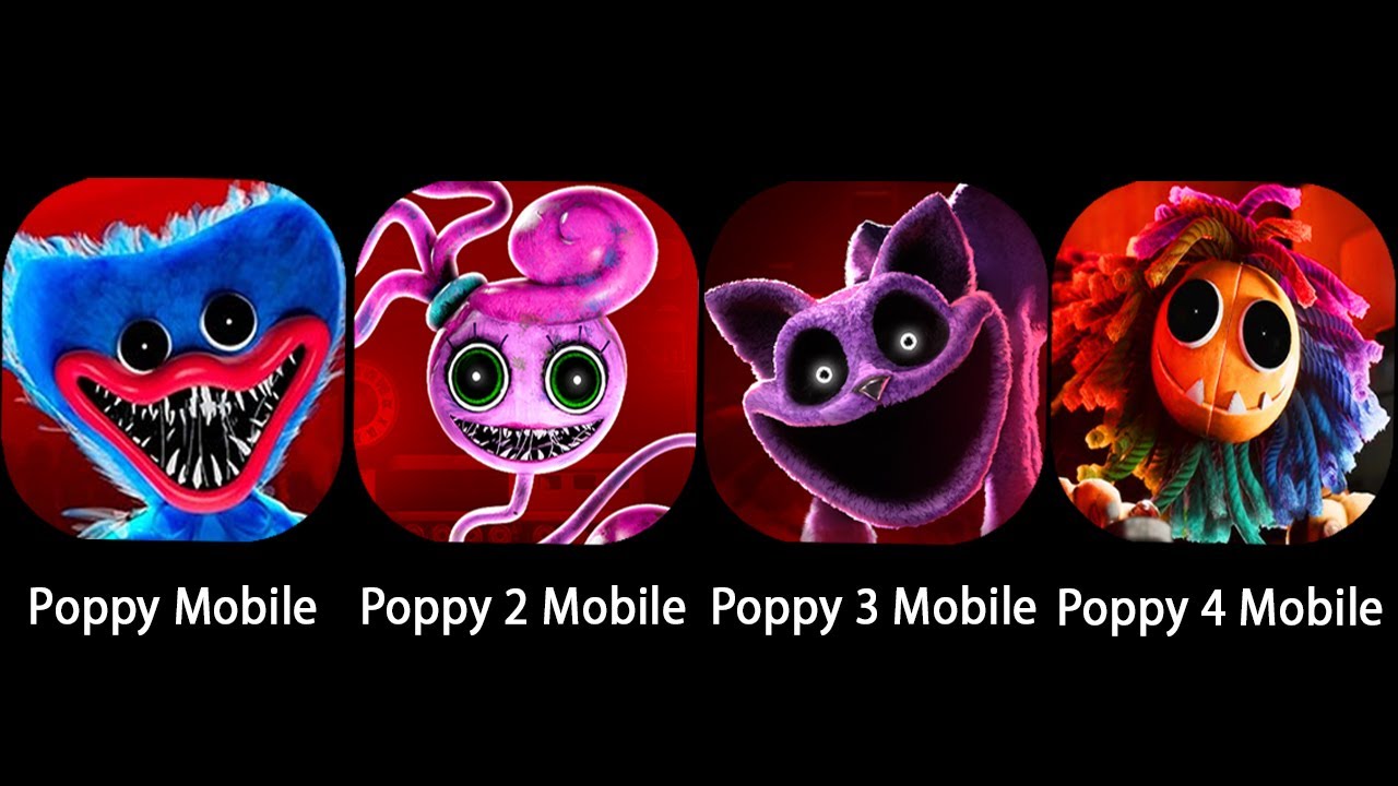 Poppy Playtime Chapter 1 2 3 4 - Mobile vs IPAD All Jumpscares,Poppy Playtime Chapter 5 Trailer.