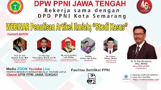 Webinar Penulisan Artikel Ilmiah ; " Studi Kasus "