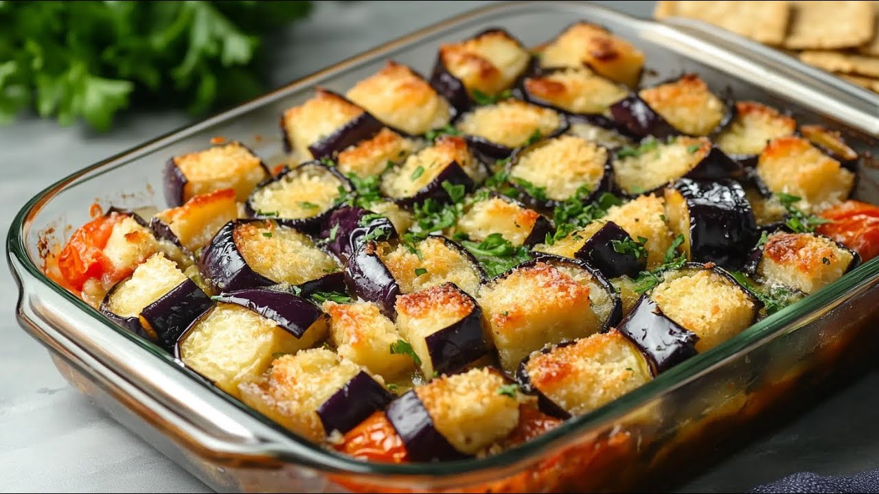 Das leckerste Auberginen Gericht der Welt!🍆 Abendessen in 10 Minuten! Schnell und lecker!