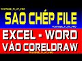 Excel &amp; Word to CorelDRAW – Sao Chép Trực Tiếp Thành Vector #Tips #CDR