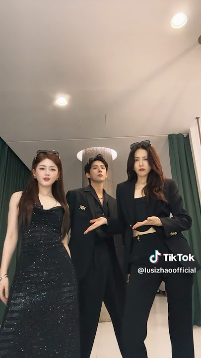 Zhao Lusi reunites with Wang Anyu and ZhengLi in recent tiktok clip
