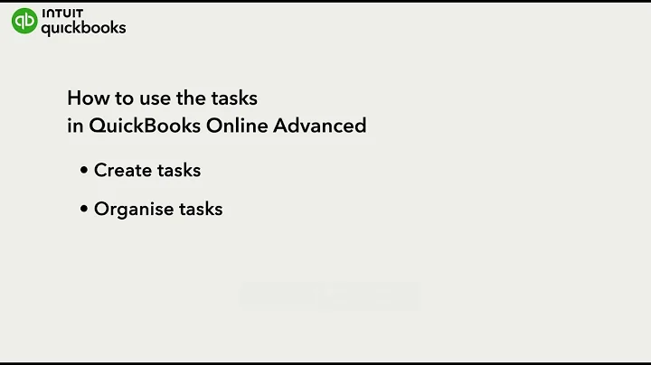 How to use tasks in QuickBooks Online Advanced