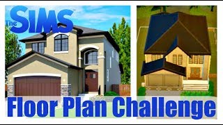 Trying Deligracys Floor Plan Challenge | Sims 4 Speed Build