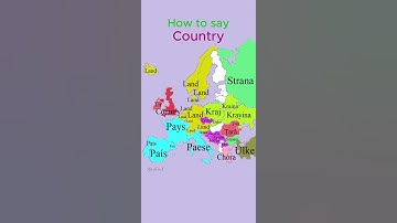 How to say Country | Geography | European Languages Comparison #shorts #map #language #comparison