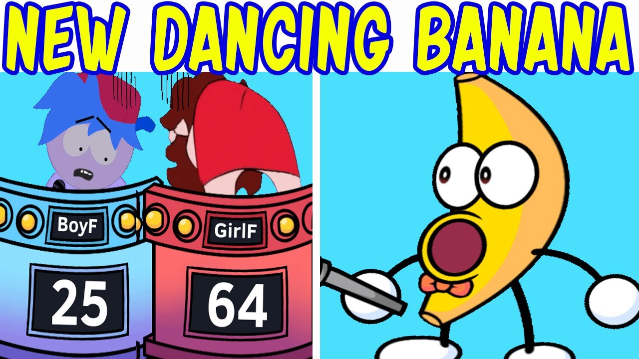 FNF VS Dancing Banana: Shovelware's Brain Game