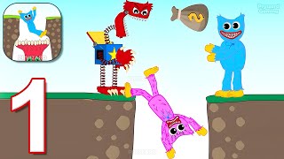 Hugy's Funny Animated Story - Gameplay Walkthrough Part 1 - Save The Huggy Story (iOS, Android) screenshot 3