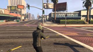 Railgun action GTA V