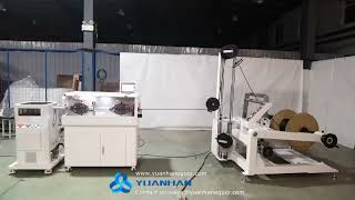 Wire cutting stripping machine working with cable prefeeder and coiler pan - Yuanhan