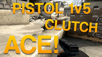 1v5 Pistol Ace Clutch - Dust II CS:GO Competitive (LE)