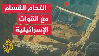 مشاهد تظهر التحام كتائب القسام مع القوات الإسرائيلية المتوغلة في حي الشجاعية شرق غزة