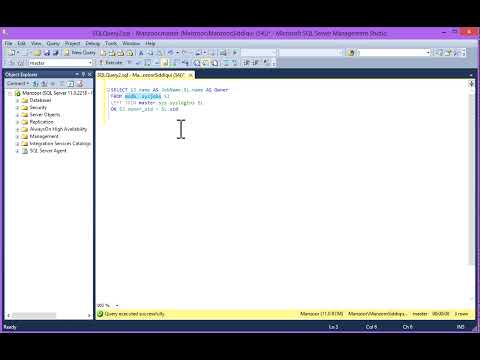 Find Jobs Name and Owners by T-SQL in SQL Server [HD]