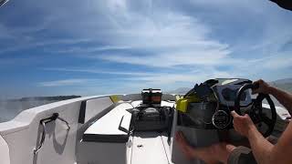 Raw footage of 150 horsepower SCARAB 165 ID heading towards San Francisco Bay