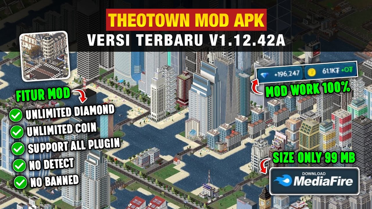 ❗ОБНОВЛЕНИЕ❗ Новая версия TheoTown Mod Apk v1.12.42a - Разблокированы все плагины и неограниченно...